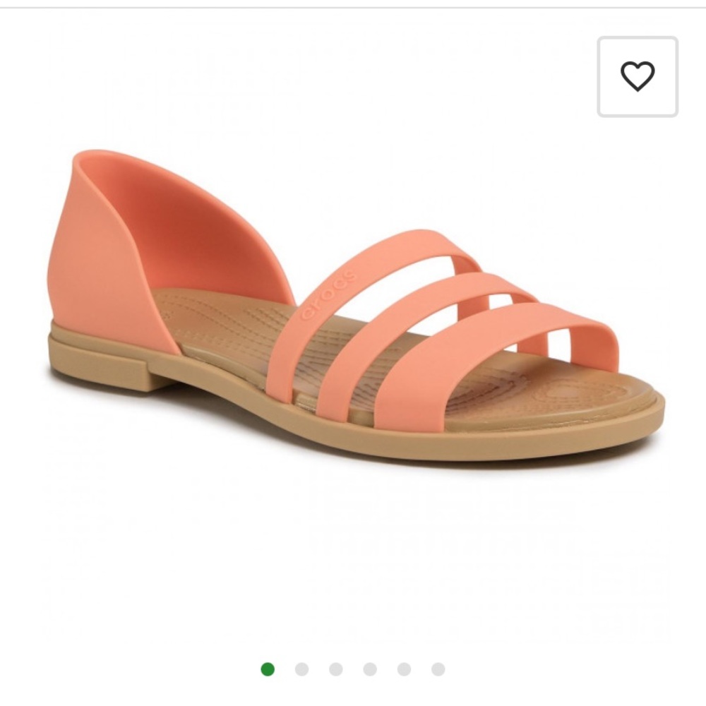 Women’s Crocs tulum open flat pink